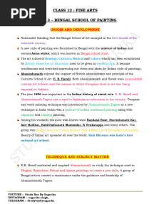 Full Notes Bengal School Class 12