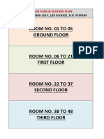 Room No. 01 To 05 Ground Floor: Phase Test - 30Th July - Lbs School, R.K. Puram