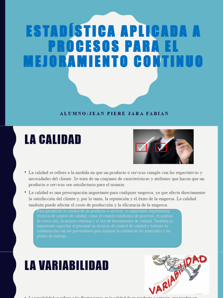Mejora Continua y Control de Calidad | PDF | Calidad (comercial) | Business