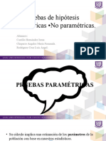 Pruebas de Hipótesis - Paramétricas - No Paramétricas