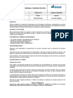 IE-446-13 Inspección de Los Trabajos y Limpieza de Obra Rev03