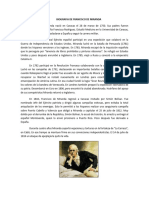 Biografia de Francisco de Miranda