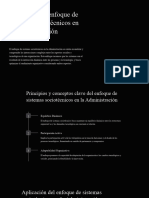 Enfoque de Sistemas Sociotecnicos en La Administracion