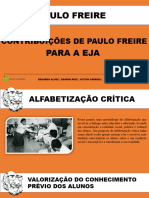 Contribuições de Paulo Freira para A Eja - Grupo 1