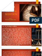 Art. 142 Inciting To Sedition