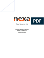Nexa Mining Report 03172022