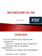 Metabolisme Du Fer - Ph4