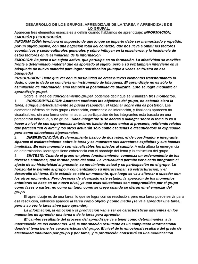 Unidad 7 - Grupos y Equipos en Las Organizaciones | PDF | Aprendizaje ...