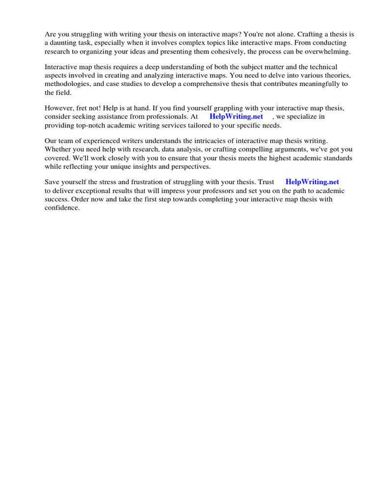 What Is A Mapped Thesis Statement