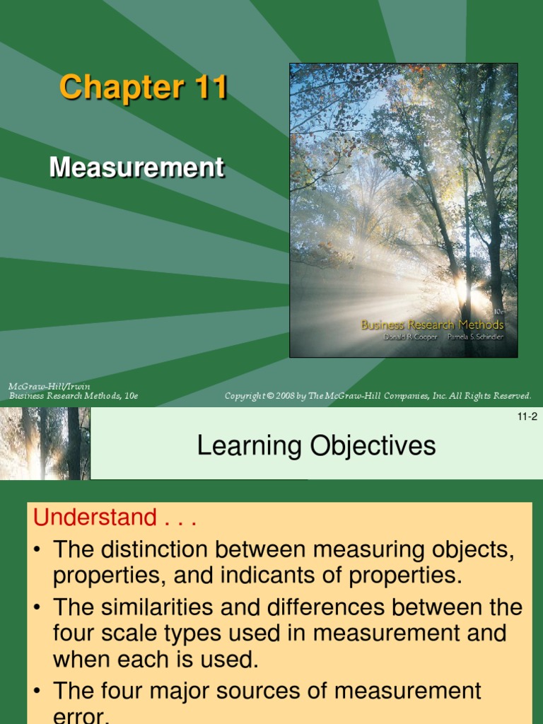 Chap 011 Measurement | PDF | Level Of Measurement | Measurement