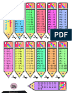 Llaveros Tabla Multiplicar