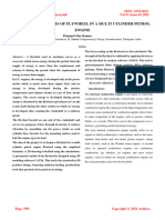 Design and Analysis of Flywheel in A Multi Cylinder Petrol Engine