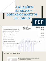 Instalações Eletricas - Dimensionamento de Carga - Segunda 04.09