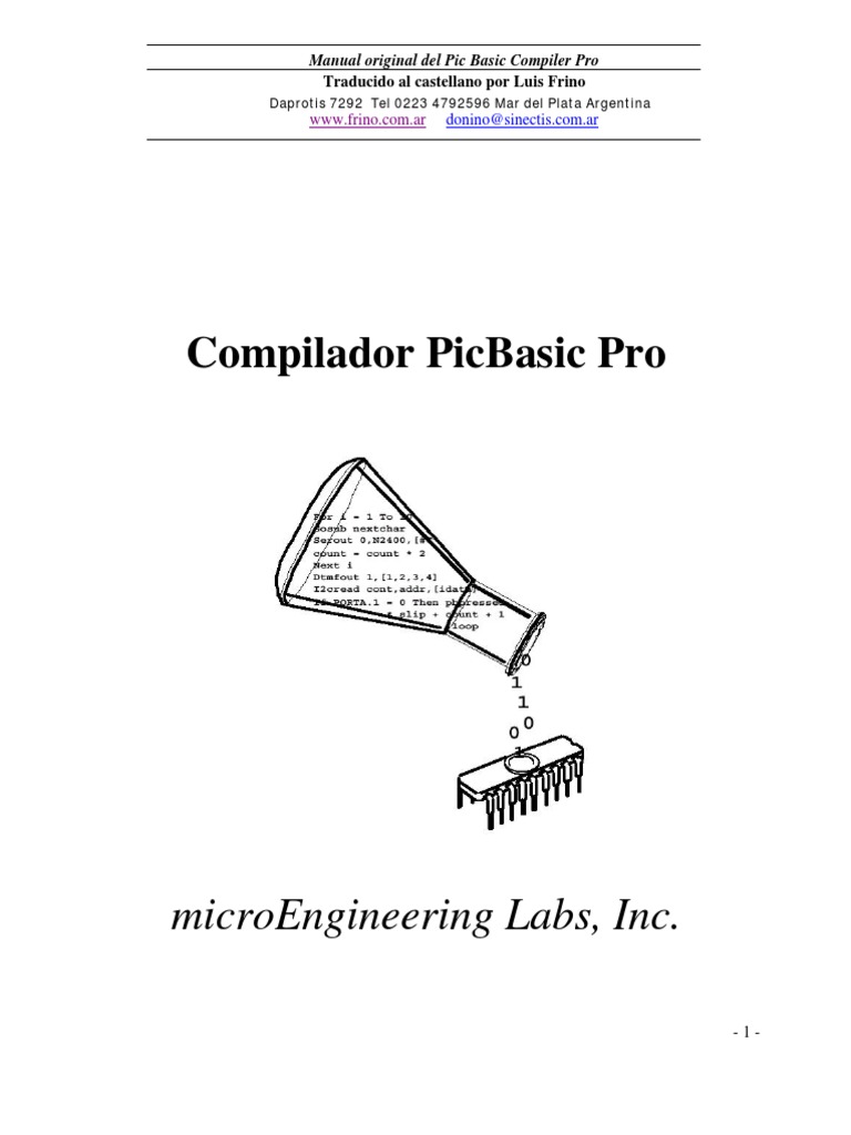 Manual Pic Basic Pro | PDF | Tecnología