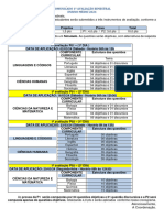 Comunicado 1º Avaliação Ens. Médio 2024