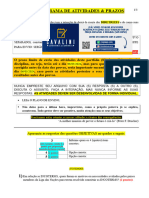 Atividade 1 - Cronograma de Atividades & Prazos