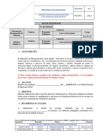 Informe Tecnico de Derivación para Evaluación Psicopedagógioca