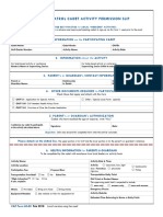  Civil Air Patrol (CAP) Cadet Activity Permission Slip