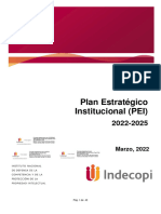 Plan Estratégico Institucional (PEI) : Marzo, 2022