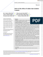 J Esthet Restor Dent - 2022 - Falacho - Clinical in Situ Evaluation of The Effect of Rubber Dam Isolation On Bond Strength