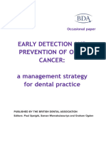 BDA 2011. Early Detection of Oral Cancer. A Management Strategy