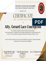 Guest Speaker Certificate