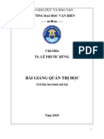 Quản Trị Học - Bài Giảng Khoa Kt-qt