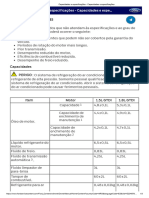 Capacidades e Especificações - Capacidades e Especificações