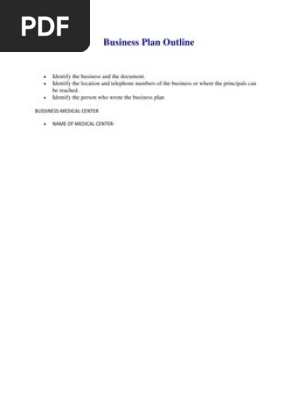 Business Plan Outlin1