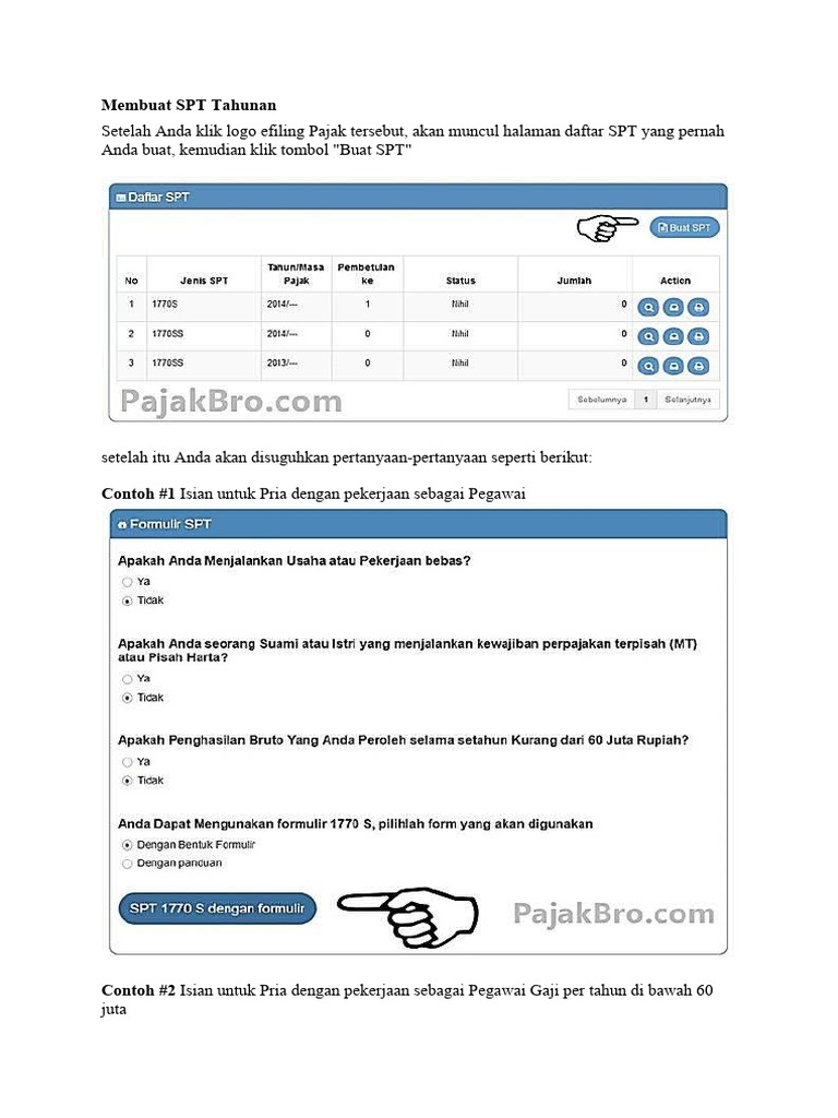 Panduan Lengkap Isi SPT Tahunan Online | PDF | Pengelolaan Keuangan