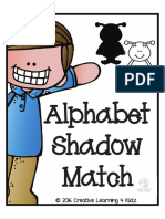 01 - Shadow Matching Alphabet Cut & Paste Worksheets