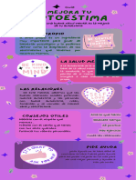 Infografía Guía Pasos para Mejorar La Autoestima Doodle Pastel Verde y Rosa