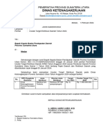 Surat Usulan Target Retribusi 2024