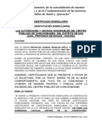 Certificado Domiciliario Juvenal Rosales - 062001