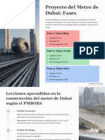 Proyecto Del Metro de Dubai Fases