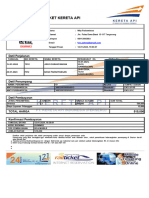 Bukti Pembayaran Tiket Kereta Api BD GBR