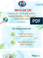 Chuyên đề Thuốc gây nghiện - Tủ trực các khoa