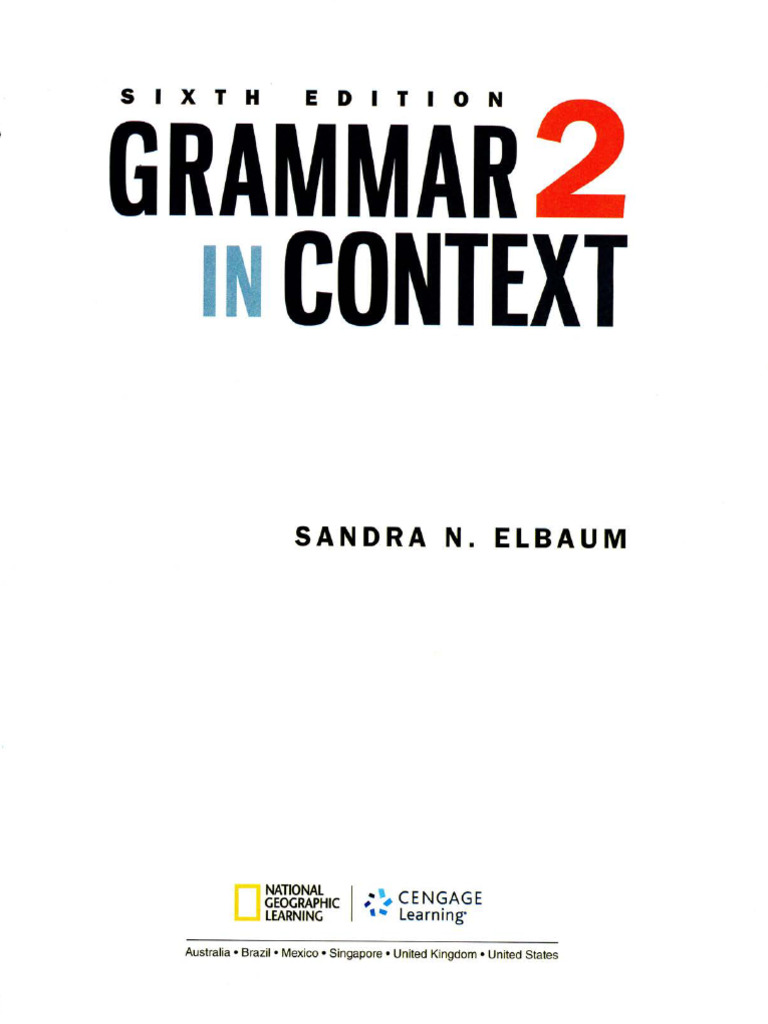 Grammar in Context 2 (Grammar in Context, Sixth Edition