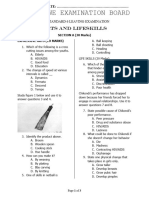 Lusalumwe Examination Boar1 STD 6 Arts and Lifeskills