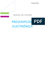 Prescripción Electrónica: Manual Del Usuario
