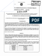 Decreto 0293 de 5 de Marzo de 2024