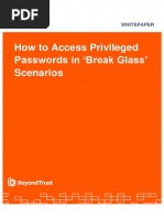 How To Access Privileged Passwords in Break Glass' Scenarios