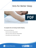 Helpful Hints For Better Sleep