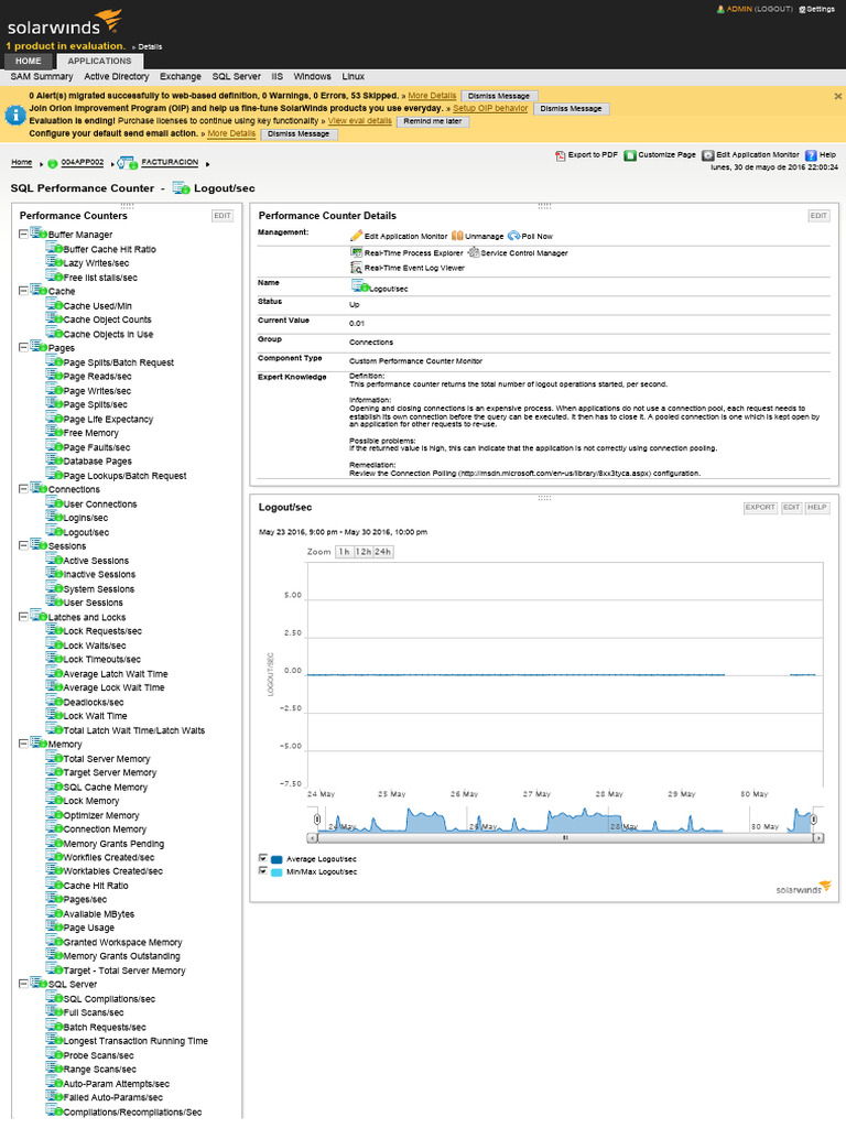SQL Performance Counter - Logout Sec | PDF | Microsoft Sql Server ...