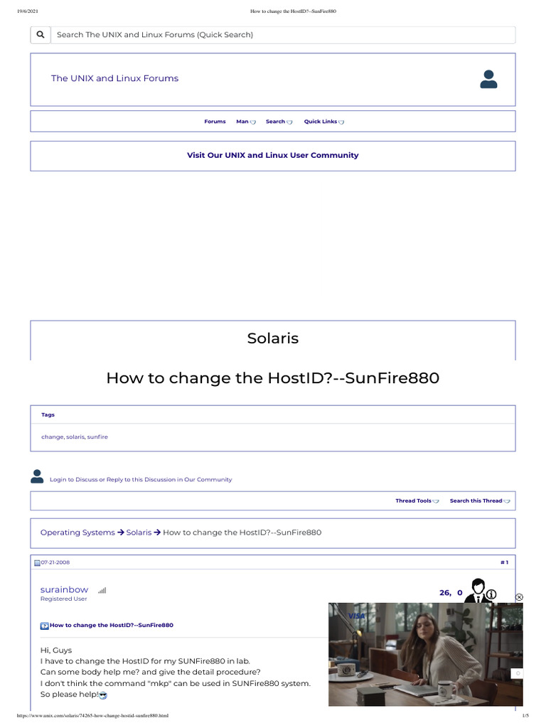 How to change the hostid sunfire880 pdf linux unix