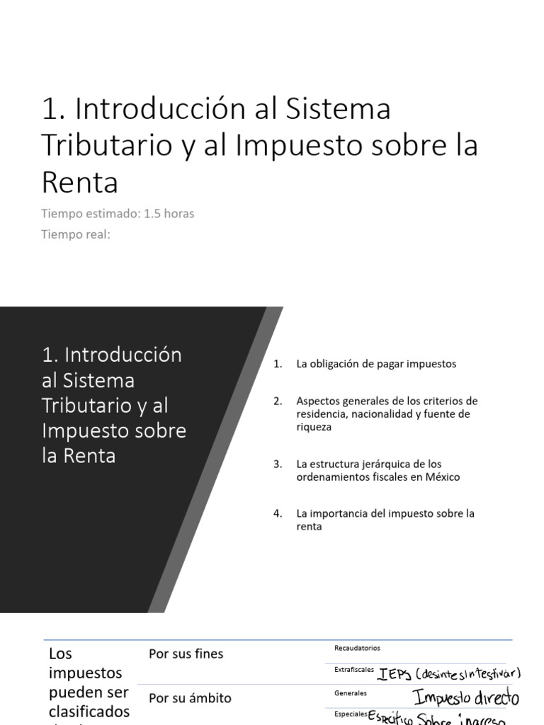 Impuesto sobre la Renta en México | PDF | Impuestos | Impuesto sobre la ...