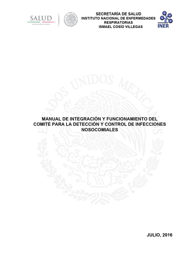 Manual de Control de Infecciones Nosocomiales | PDF | Infección ...