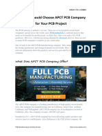 Why You Should Choose APCT PCB Company For Your PCB Project