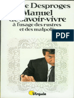 Manuel de Savoir-Vivre À Lusage Des Rustres Et Des Malpolis (Desproges Pierre) (Z-Library)