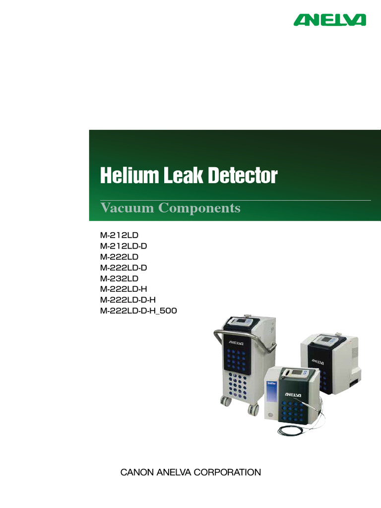 Canon Anelva M-222LD Vacuum Series | PDF | Pump | Applied And ...